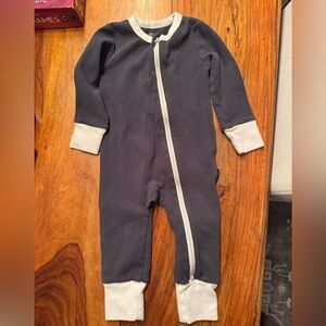 Little Bipsy Charcoal and Cream Kids two-way Footie